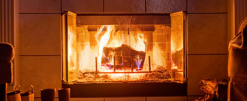 Mendota Hearth Landscape Fireplace Installation in Corvallis, Oregon