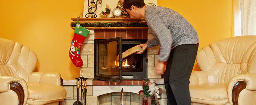 Rusted Metal Fireplace Restoration in Corvallis, Oregon