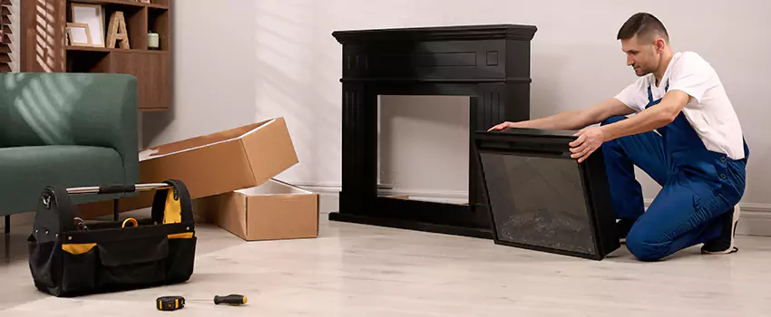 Old Rusted Metal Fireplace Repair And Replacement in Corvallis, OR