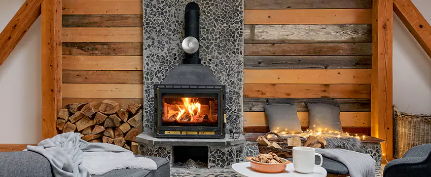 Thelin Hearth Products Direct Vent Gas Stove Fireplace Inspection in Corvallis, Oregon